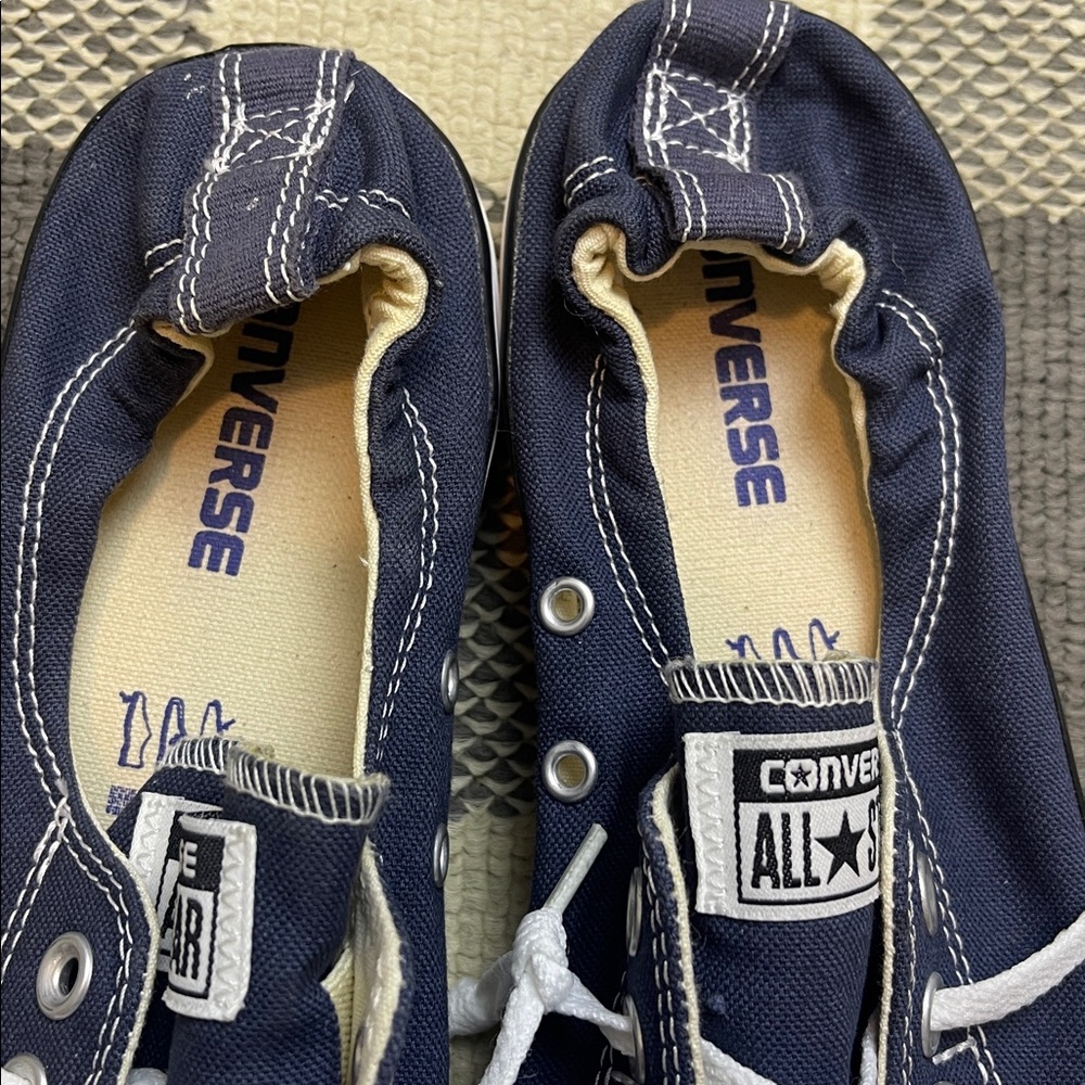 Converse All Star Shorline Navy blue and white 11 - Picture 5 of 6